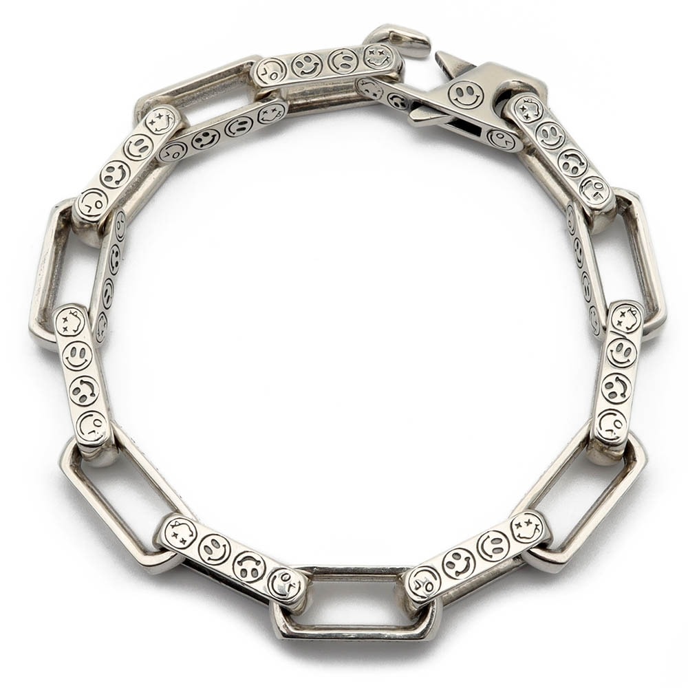 925 スマイリーチェーンブレスレット [bs161]