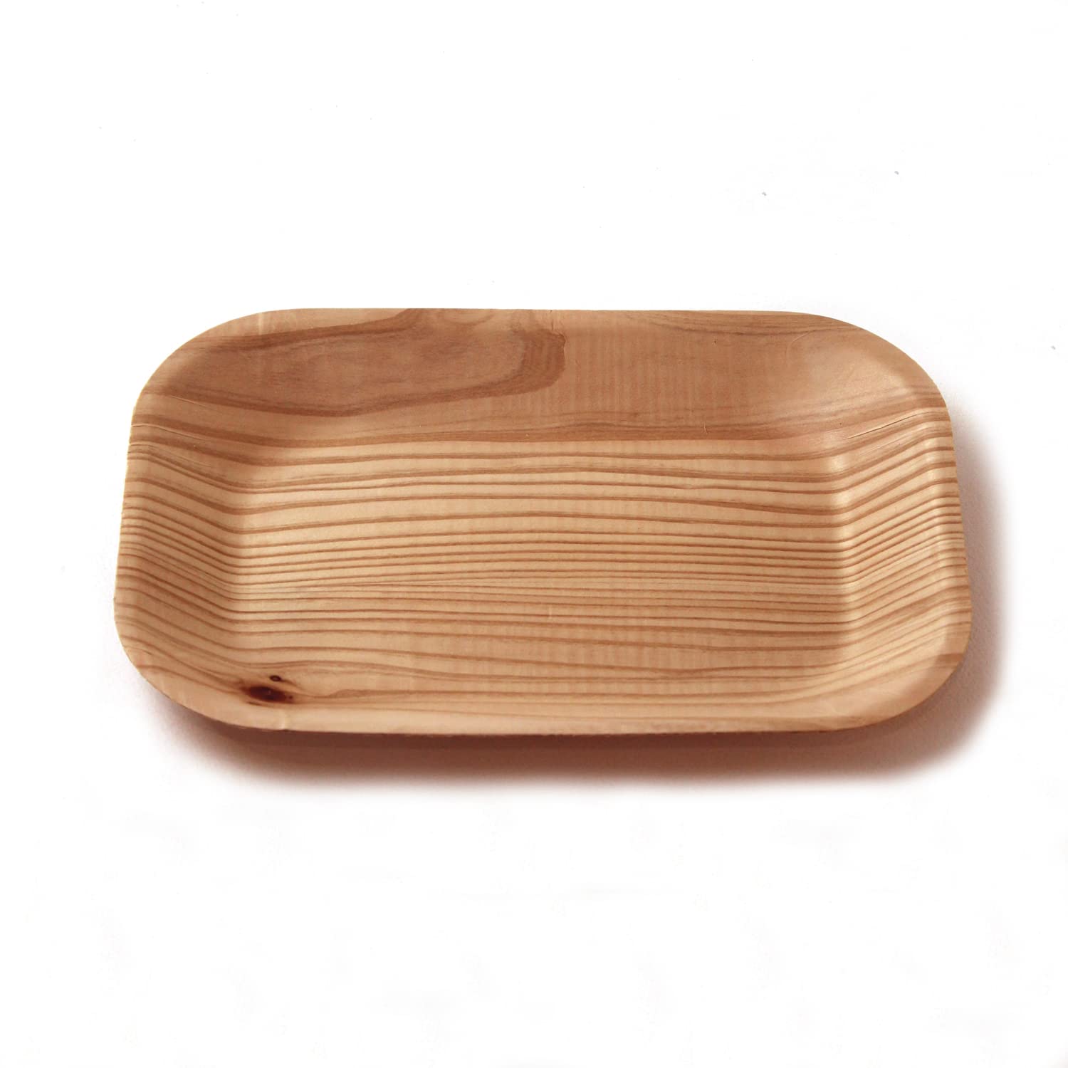 KIZARA 角皿 100枚セット 紙皿の様な木皿 和漆器 お花見 使い捨て 木皿 紙皿 プレート パスタ皿 カレー皿