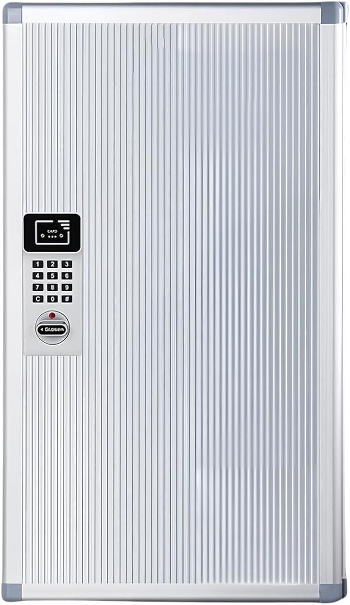 キーボックス 壁掛け 暗証番号/センサー テンキー 電池式 非常解錠キー付き keybox 鍵収納ボックス セキュリティキーボックス 省スペース 会社 事務所 業務用 (48個収容)