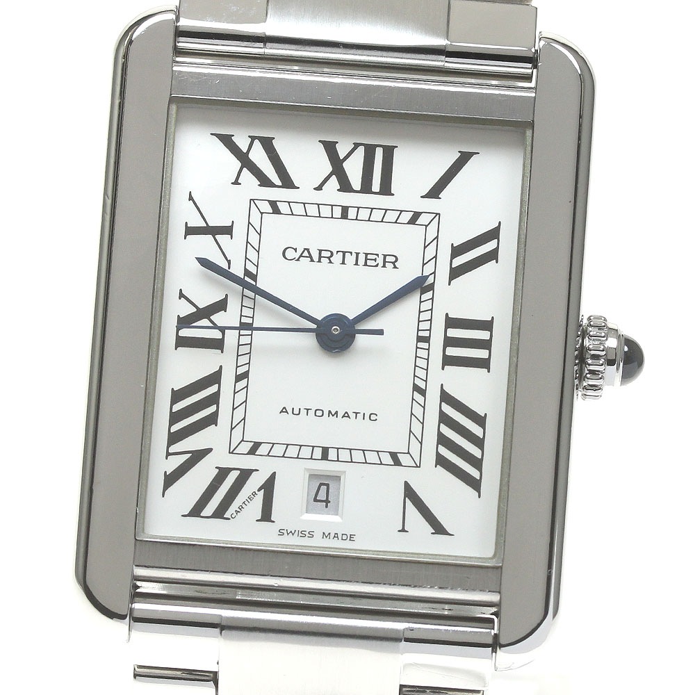 カルティエ CARTIER W5200028 タンクソロ XL デイト 自動巻き メンズ _837119【中古】