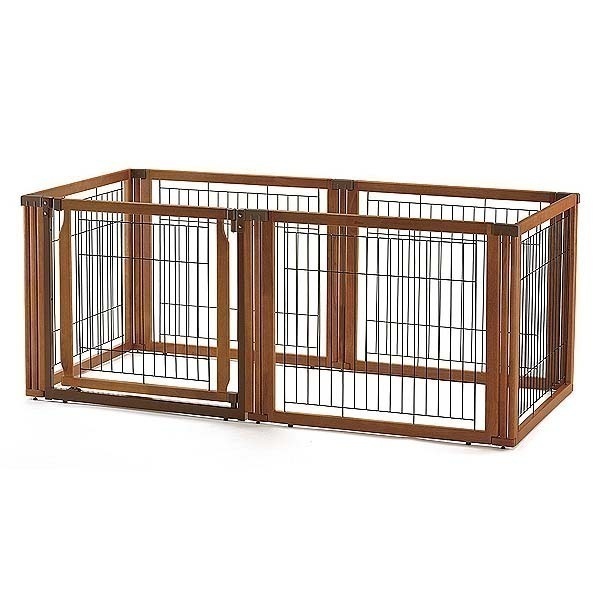 犬 ゲージ 大型 木製 リッチェル ペット用 木製3WAYサークル 6面70H 目安体重20kgまで 中型犬 木製 ドッグ ドッグサークル ドッグゲージ ペットゲート ゲート 仕切り ドア付き 屋内