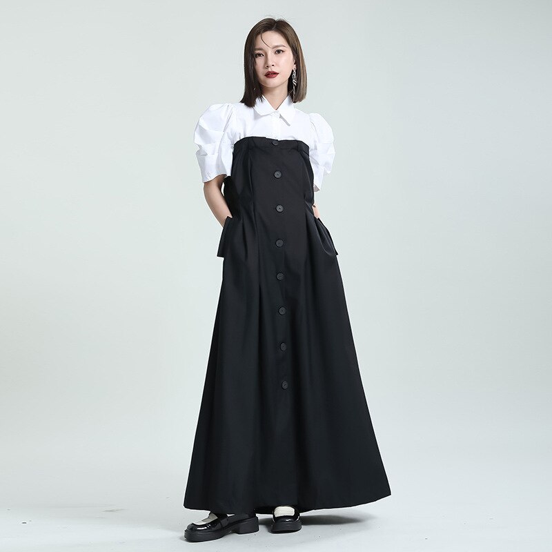 ベアワンピ スリット ワンピース  スーツワンピ 大きい裾 「ブラウスは店で別売りしています 」