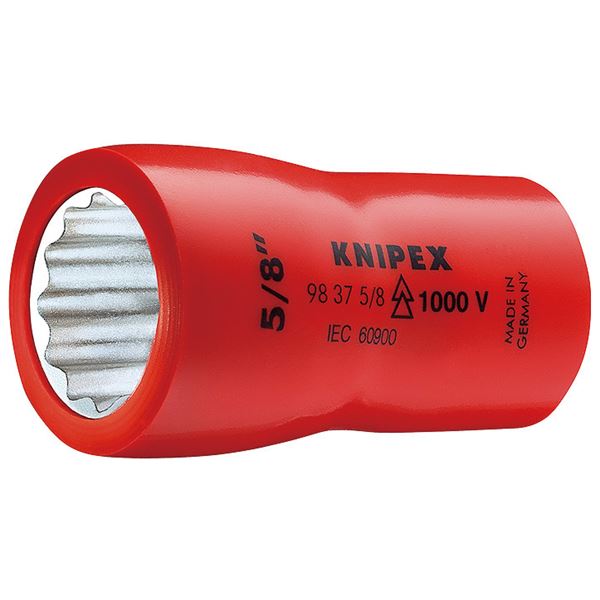 KNIPEX(クニペックス)9837-5/16 (3/8SQ) 絶縁ソケット 1000V