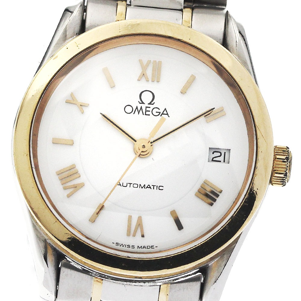 オメガ OMEGA 3371.20 クラシック YGコンビ デイト 自動巻き レディース _872032【中古】