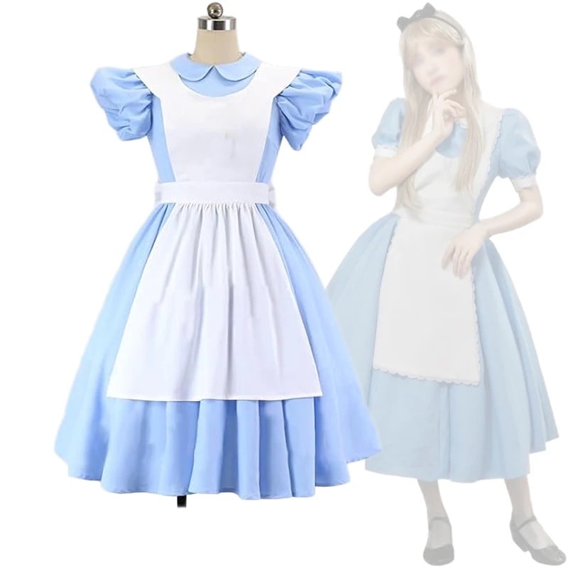 不思議の国のアリス コスプレ衣装 アリス コスプレ 大人 メイド服 ふしぎの国のアリス コスプレ撮影用 コスチューム 文化祭 仮装 衣 コ
