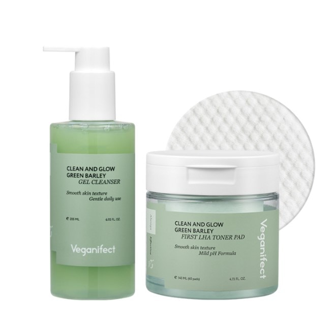 ビーガンエフェクトジーンズLHAジェルクレンジングジェルフォーム205ml +ジーンズLHAトナーパッド1セット