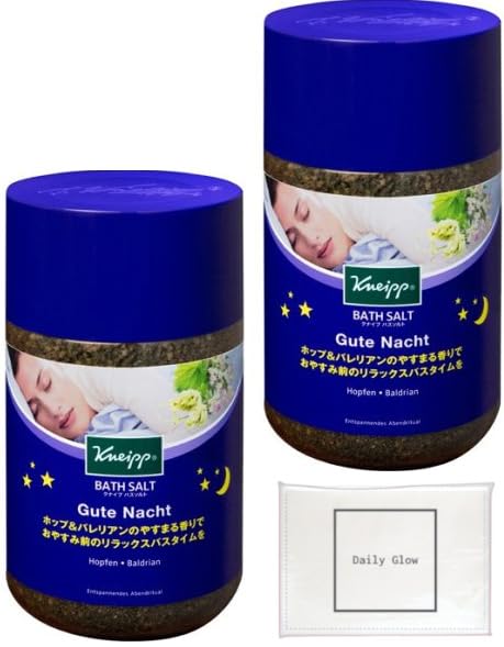 クナイプ バスソルト 【グーテナハト ホップ&バレリアンの香り】 850g×2個セット + DailyGlowオリジナルティッシュつき