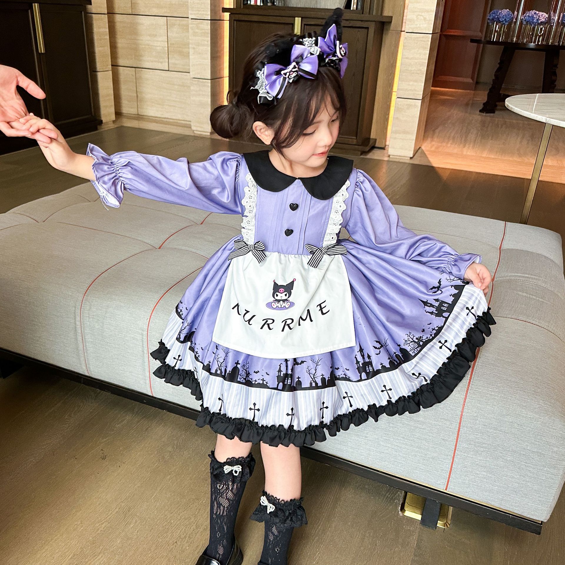 ガールズ 2023 秋 ロリータ ロリータ プリンセス ドレス ハロウィン ドレス チュチュ スカート