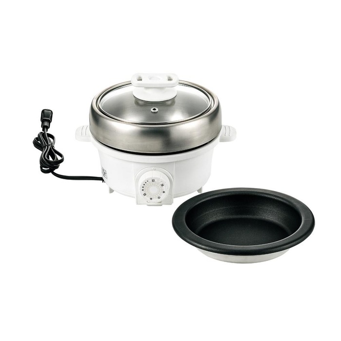 プチプレジール　電気ミニグリル鍋　ホワイト　MGP-658