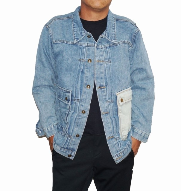 メンズ デニムジャケット ヴィンテージ加工 アウター 春物 秋物 ジージャン Gジャン ワークジャケット 6,293円