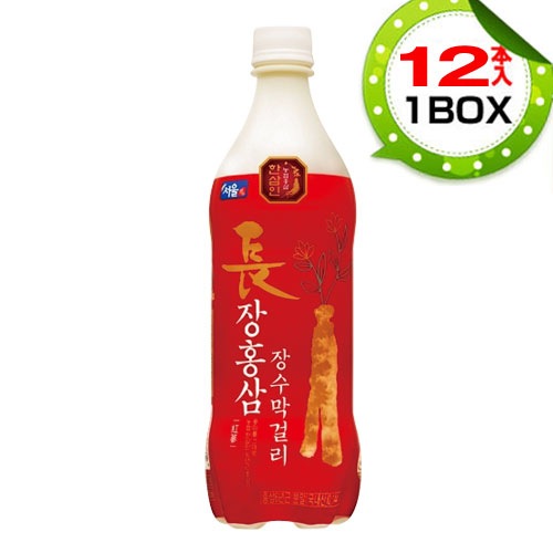 【まとめ買いがお得】長紅参マッコリ 米マッコリ (1BOX=750mlｘ12本 PET)