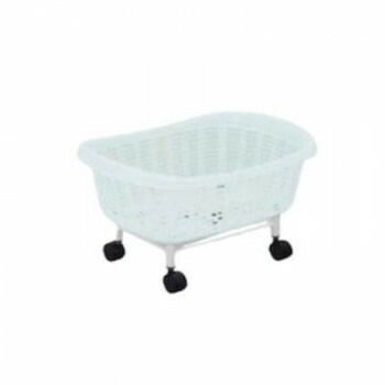 高田ベッド製作所 A型1段用脱衣カゴ（ホワイト） キャスター付き TB-73-16