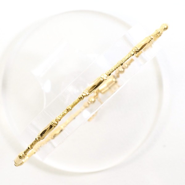 K18 18金 YG イエローゴールド 磁石 ブレスレット ジュエリー 中古