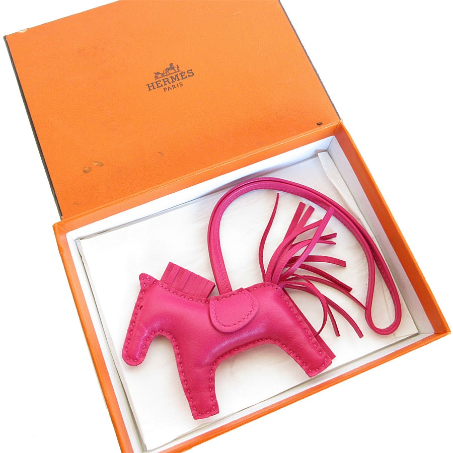 エルメス HERMES チャーム ロデオPM アニョーミロ ローズパープル ユニセックス s0292a