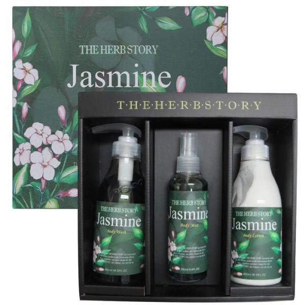 QNR159W2 ザ·ハブストーリー ボディケア 3点 ギフトセット C ジャスミン