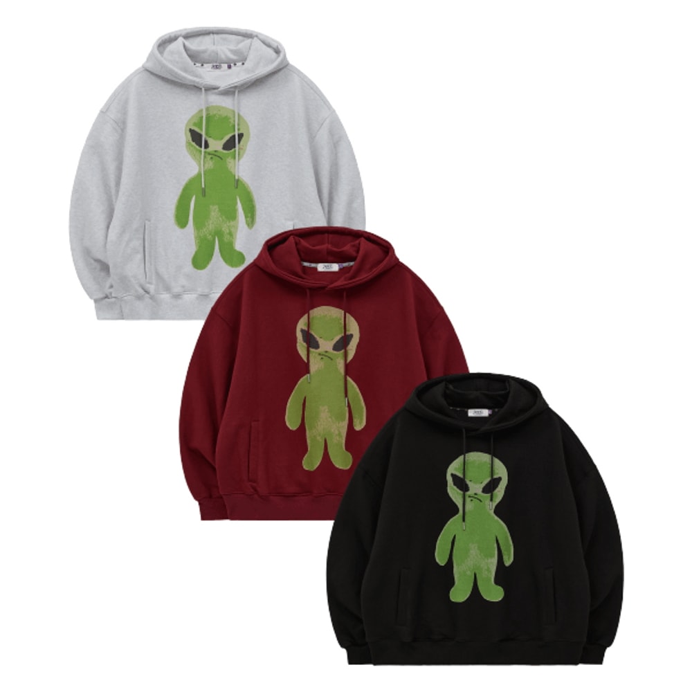 エイリアン グラフィック オーバーフィット フード3 COLOR