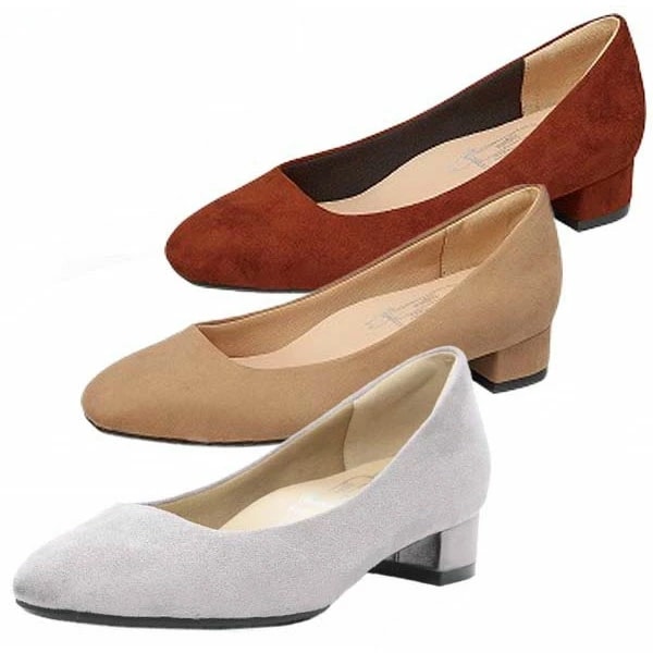 MOONSTAR ムーンスター MS SGT601 sugata スガタ レディース 3E パンプス ソフトスクエアトゥ 抗菌防臭 軽量設計 衝撃吸収 静音リフト 歩きやすい 女性 合皮 スエード