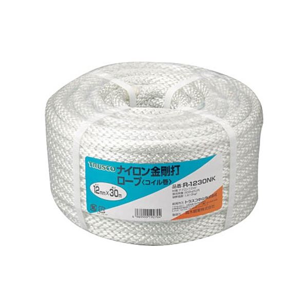 ナイロン金剛打ロープ 12mmx30m コイル巻 R-1230NK 1巻