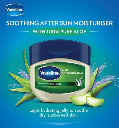[ Bundle 2 ] Vaseline Aloe Soothing / Original 100% Pure Repairing Jelly 100ml