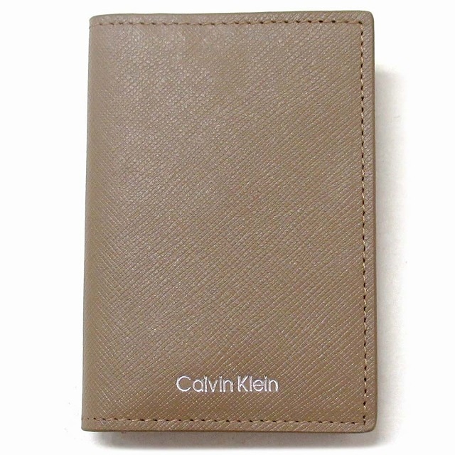 Calvin Klein カルバンクライン アウトレット リファインド サフィアーノ レザー コンパクト 二つ折り財布 4D1015G 210