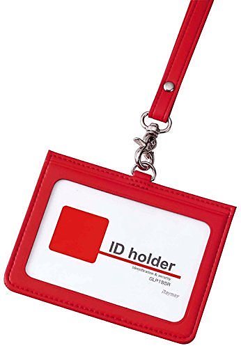 （まとめ買い）イタリアン合皮IDカードケース レッド GLP155R 00014888 [x3]