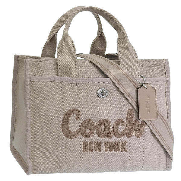 コーチ バッグ レディース トートバッグ 2WAY ショルダーバッグ ベージュ CARGO TOTE CP158LHVRA COACH
