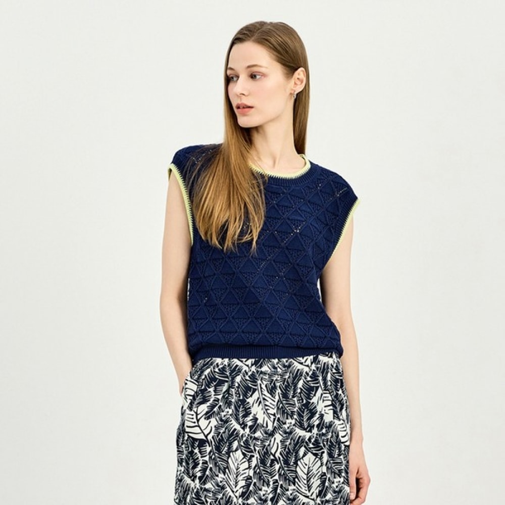 (エスソレジア) S ソレディアかぎ針編みニットベスト SOO4ZKV010