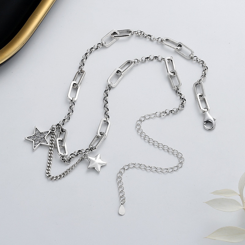 S925純銀 ネックレス 鎖骨ネックレス　S925ネックレス 5,558円