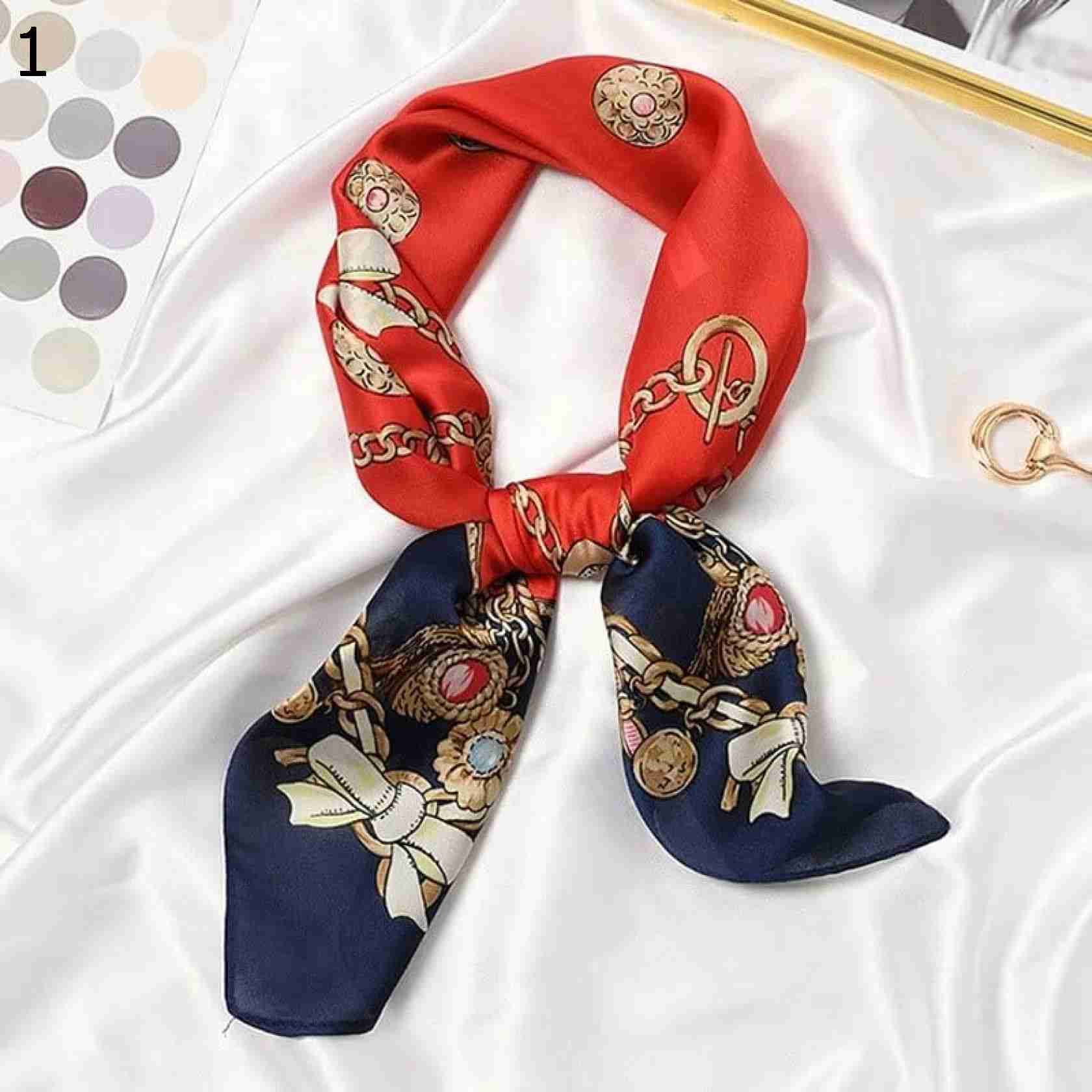 【20%OFFクーポン～】かわいい漫画の春の女性のスカーフプリントコミックラップヘアリボン多彩な秋スクエアヘッドバンド スカーフ (Color : 13 Size : 70x70cm) 5,204円