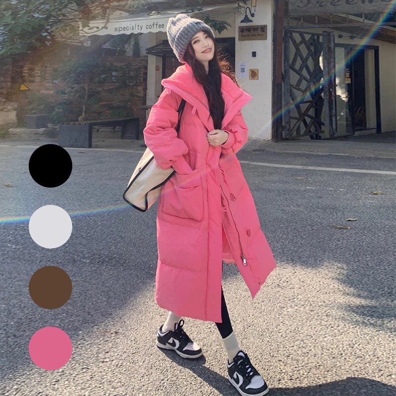 韓国 コットン ファッション ロングコート アウター レディース服 MF31 ダウンコート ダウンジャケット ダウン 韓国 レディース コート ダウン コート 大人気 4色 大きいサイズ 韓国