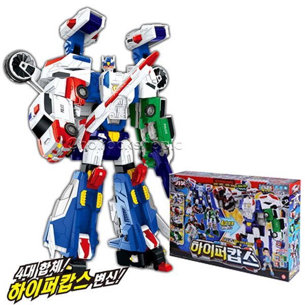6ハローカーボット ハイパーカップス 4大合体