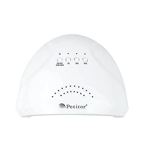 ジェルネイル ライト UV LEDライト 48W ホワイト 自動点灯 センサー スイッチ タイマーつ