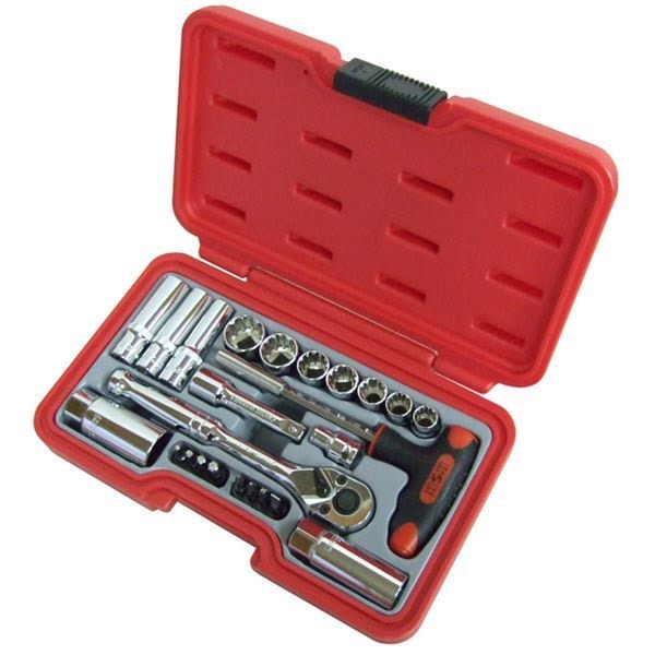 (業務用3個セット) H＆H ソケットレンチセット/作業工具 24個入り 差込角：9.5mm H-3024 3/8