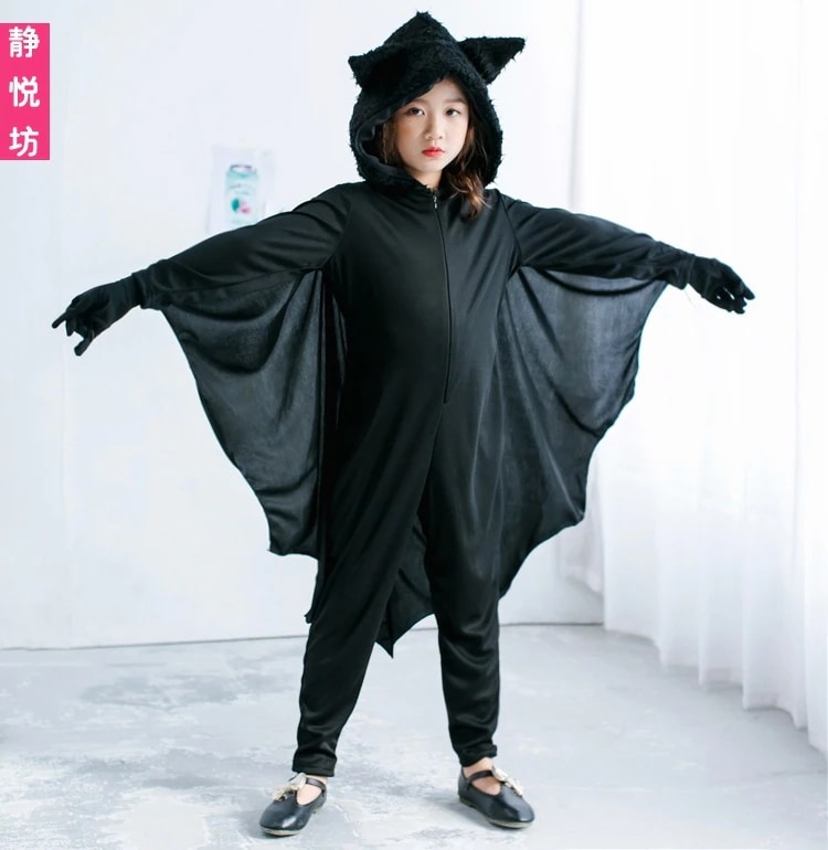 ハロウィンの子供用コスチューム子供用コスプレコスチュームコウモリコスチュームケープマント男の子と女の子中性動物