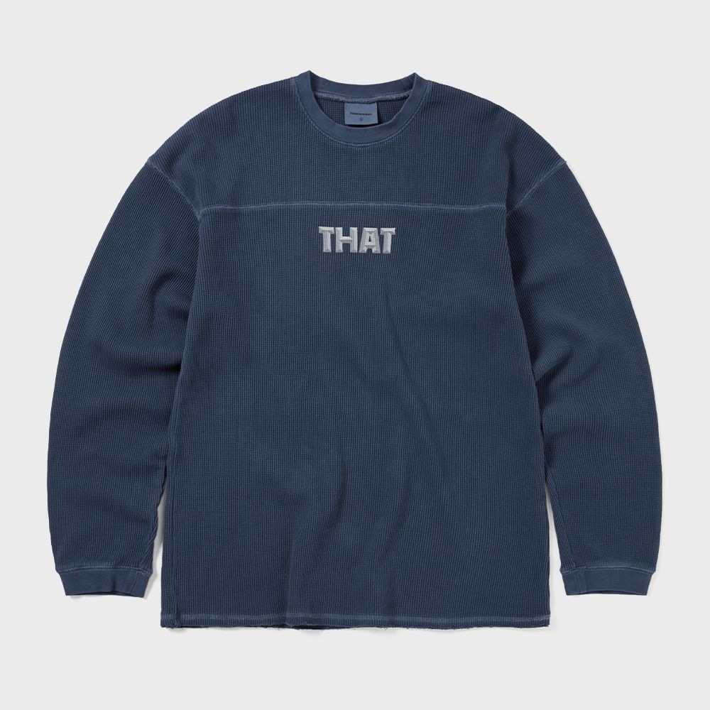 ディス・イズ・ネヴァー・ザットワッフル L/S Tシャツウォームブルー