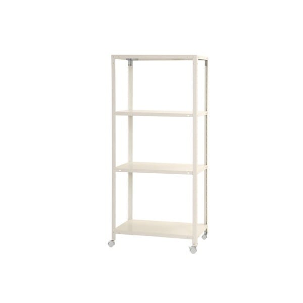 キタジマ 51070054601 NSTR-K546 ホワイト [スマートラック 4段 キャスター付] メーカー直送