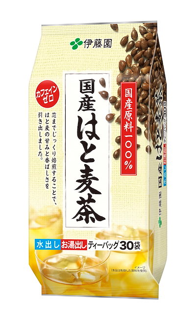 他サイト： 伝承の健康茶 伊藤園 国産はと麦茶 ティーバッグ 4.0g×30袋の商品画像