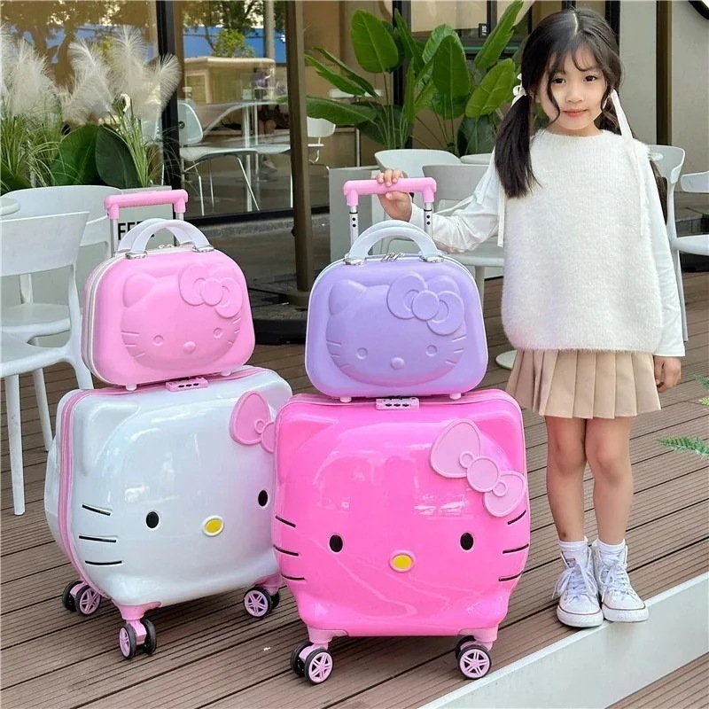 子供用スーツケースサンリオスーツケース女の子kt猫スーツケース搭乗ケース子供用自転車ケース20インチ
