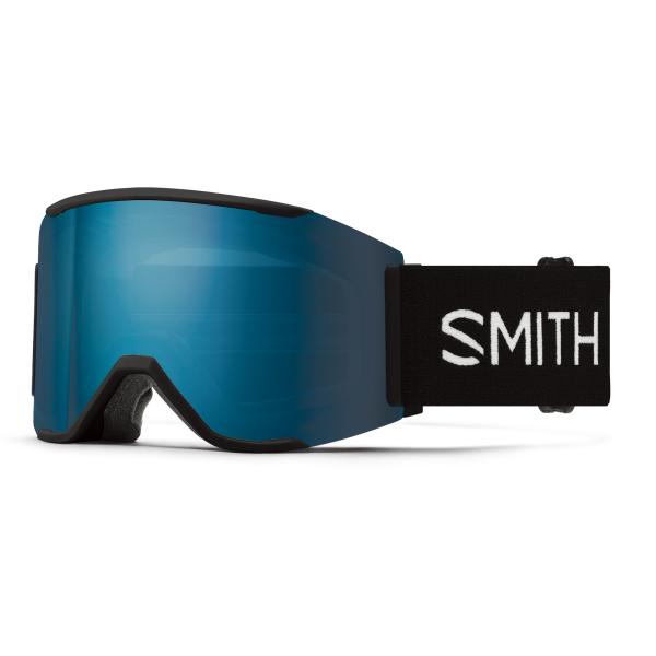 24-25 SMITH スミス アジアンフィット オマケ付き【SQUAD MAG BLACK 】 スノーボード スキー ゴーグル スノボ GOGGLE 日本正規品