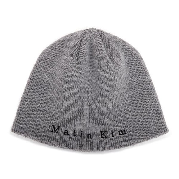 ショッパー付き Martin kim ビーニー グレー 新品未使用 正規品【Martin Kim】マーティンキム ニット