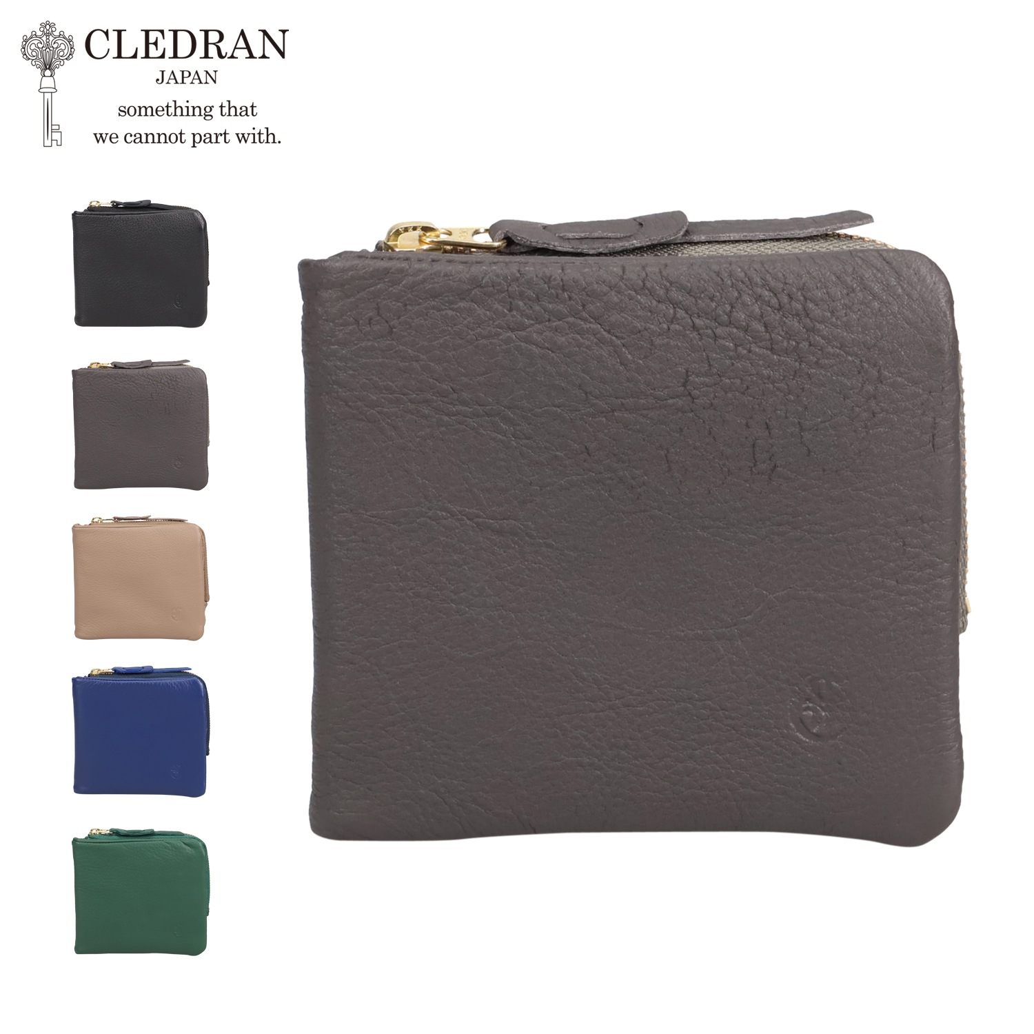 二つ折り財布 メンズ レディース 本革 軽量 コンパクト CL-3844