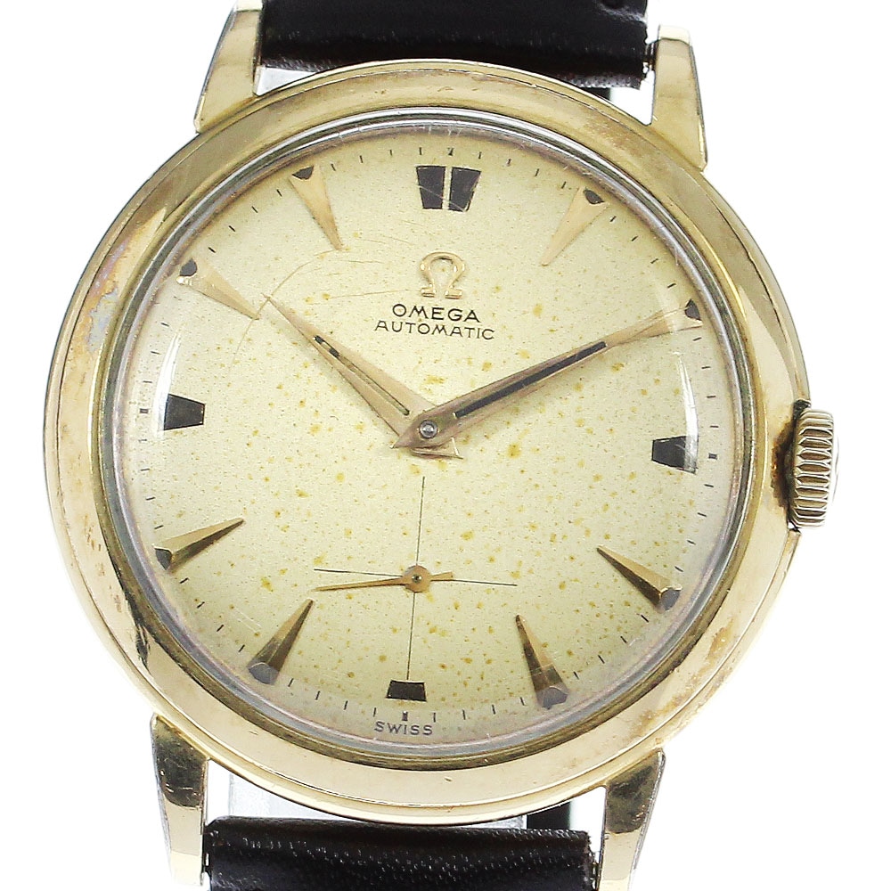 オメガ OMEGA ハーフローター cal.344 ヴィンテージ 自動巻き メンズ _799837【中古】