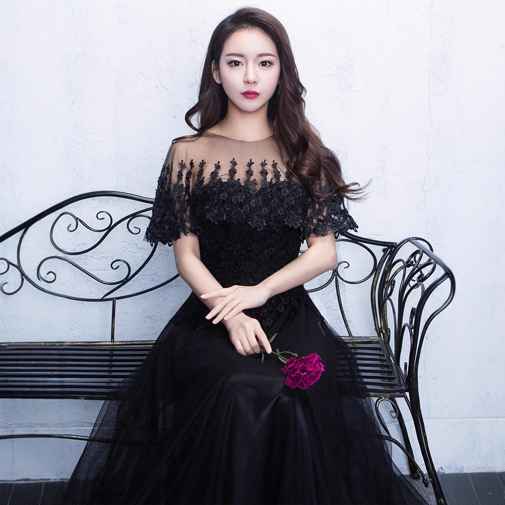 2025年の春と夏2025年のドレスブラックロングドレスドレス