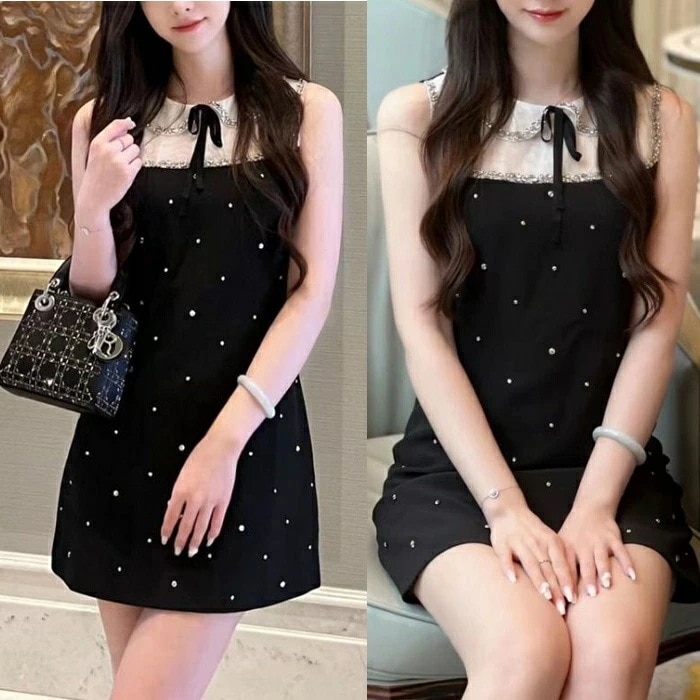 厳選素材キャバ嬢ドレス キャバドレス パーティードレス 韓国 ミニドレス 黒 個性的 男ウケ 黒ドレス 地雷系 ワンピース ミニワンピース 春 夏 秋 冬 ノースリーブ ミニ丈 可愛い パーティー ゲ