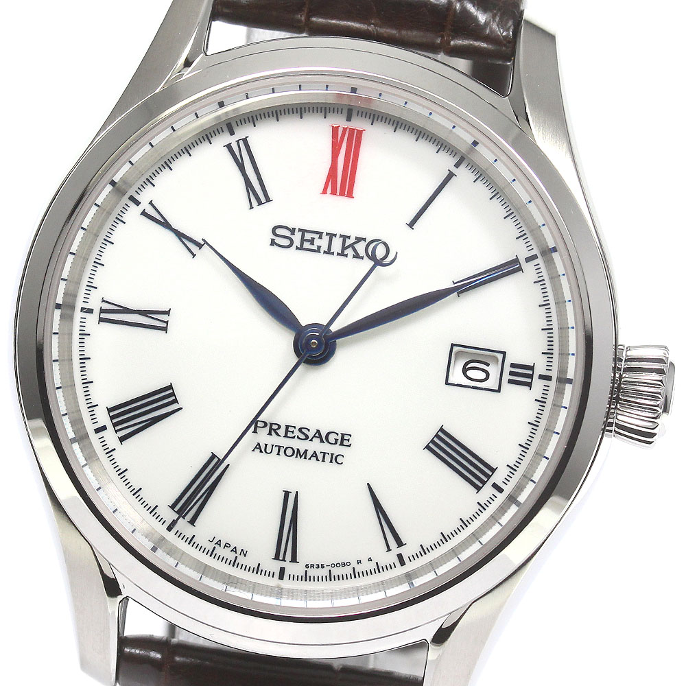 セイコー SEIKO SARX061/6R35-00B0 プレサージュ デイト 有田焼ダイアル 自動巻き メンズ 極美品 _779187【中古】 133,400円
