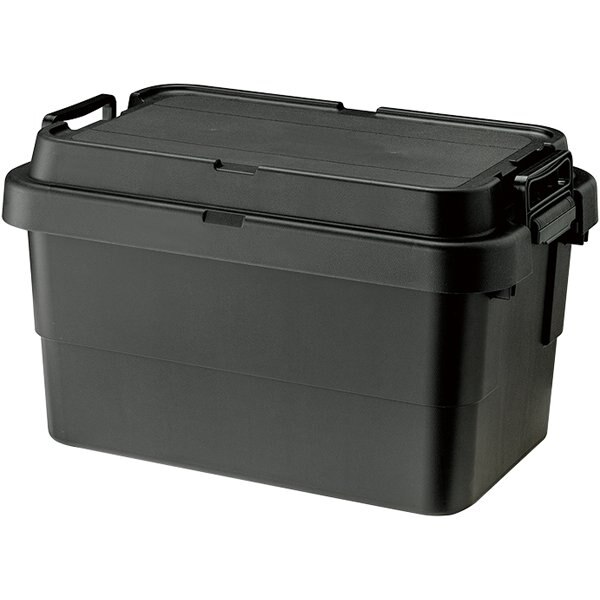 耐荷重100kgのタフなトランクカーゴ スタッキング 50L アウトドア ガーデン 収納ボックス ガレージ キャンプ BBQ