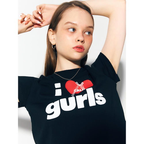 Tシャツ・カットソー as if calie LOVE GURLS T-SHIRT 5BFM272 Designer fashion, Seoul-fully created | W Concept