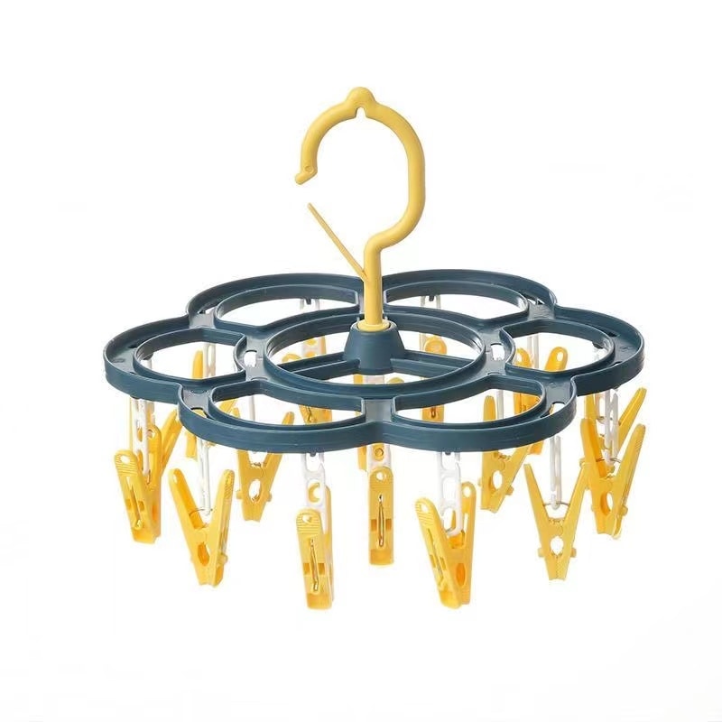 下着乾燥台 靴下乾燥台 ミニ乾燥台 小型乾燥台 16個トング乾燥台 [5色]