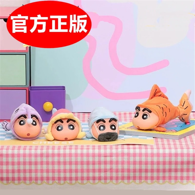 厳選クレヨンしんちゃん 釣り新生活 可動ブラインドボックス 回転魚フィギュア かわいい 女の子 ギフト 人形飾り