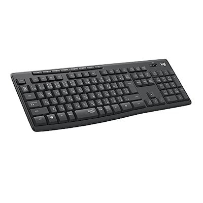 他サイト： ロジクール ワイヤレスキーボード K295GP 静音 耐水 キーボード 無線 Unifying K295 windows chrome グラファイト 国内正規品の商品画像